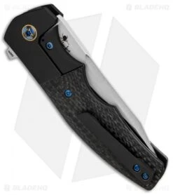 Reate Knives Reate Kirby Lambert Crossroads Liner Lock Knife Black Ti/CF (3.54" Satin) 8 Reate Knives Reate Kirby Lambert Crossroads Liner Lock Knife Black Ti/CF (3.54" Satin) -Knife Sale Shop Reate Kirby Lambert Crossroads LL Black Ti CF Satin BHQ 87827 jr side