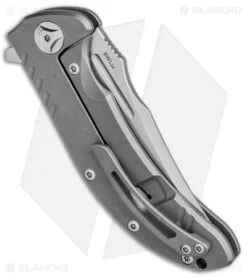 Reate Knives Faisal Yamin Valhalla Frame Lock Knife Hollowed Ti (3.8" Stonewash) 8 Reate Knives Faisal Yamin Valhalla Frame Lock Knife Hollowed Ti (3.8" Stonewash) -Knife Sale Shop Reate Knives Faisal Yamin Valhalla FL Hallowed Ti SW BHQ 83623 jr side