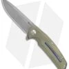 Reate Knives New Epoch Frame Lock Knife Gold Ti W/Mokuti Inlay (3.5" Stonewash) -Knife Sale Shop Reate Knives New Epoch FL Gold Ti Mokuti Inlay SW BHQ 37647 jr
