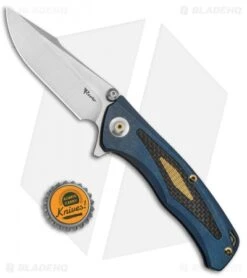 Reate Knives New Torrent Frame Lock Knife BlueTi/Carbon Fiber (3.6" Satin/SW) 9 Reate Knives New Torrent Frame Lock Knife BlueTi/Carbon Fiber (3.6" Satin/SW) -Knife Sale Shop Reate Knives New Torrent FL Blue Ti CF SW BHQ 83617 jr bottlecap