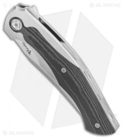 Reate Knives Reate Le Brun Coyote Frame Lock Knife Titanium W/ Wave CF (3.25" Bead Blast) 7 Reate Knives Reate Le Brun Coyote Frame Lock Knife Titanium W/ Wave CF (3.25" Bead Blast) -Knife Sale Shop Reate Le Brun Coyote Frame Lock Knife Titanium w Wave CF Inlay 3.25 BB BHQ 116981 LS Spine