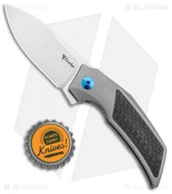 Reate Knives Reate Tashi Bharucha T2500 Frame Lock Flipper Knife Carbon Fiber (2.5" Satin) 9 Reate Knives Reate Tashi Bharucha T2500 Frame Lock Flipper Knife Carbon Fiber (2.5" Satin) -Knife Sale Shop Reate Tashi Bharucha T2500 FL CF Satin BHQ 92864 jr bottlecap