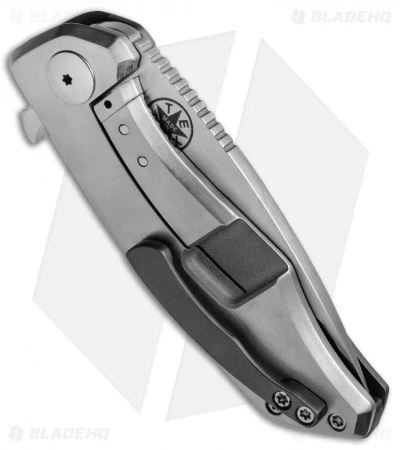 Robert Oldaker Blades ROB Gladius Frame Lock Knife Zirc/Ti (3.375" Satin) 5 Robert Oldaker Blades ROB Gladius Frame Lock Knife Zirc/Ti (3.375" Satin) - Image 3