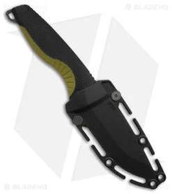 SOG Aegis FX Fixed Blade Knife Indigo Black/Moss Green GRN (3.6" Black SW) -Knife Sale Shop SOG Aegis FX Black and Moss Green BHQ 175575 td sheath