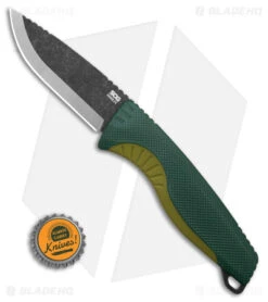 SOG Aegis FX Fixed Blade Knife Forest/Moss Green (3.6" Black Stonewash) -Knife Sale Shop SOG Aegis FX FBK Forest Moss Green 3in Black SW BHQ 176867 td size