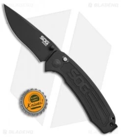 SOG Banner Spring Assisted Knife Black Aluminum (3.5" Black) BA1001 9 SOG Banner Spring Assisted Knife Black Aluminum (3.5" Black) BA1001 -Knife Sale Shop SOG Banner black aluminum black BA1001 BHQ 52223 er size