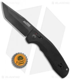 SOG Knives SOG-TAC AU Tanto Automatic Knife Black Aluminum (3.4" Black) 9 SOG Knives SOG-TAC AU Tanto Automatic Knife Black Aluminum (3.4" Black) -Knife Sale Shop SOG Knives SOG TAC AU Auto Tanto Black Black BHQ 119260 jr bottlecap