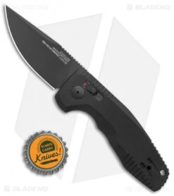 SOG Knives SOG-TAC AU Compact Automatic Knife Black (3" Black) 9 SOG Knives SOG-TAC AU Compact Automatic Knife Black (3" Black) -Knife Sale Shop SOG Knives SOG TAC AU Compact Auto Black Black 15 38 07 57 BHQ 119252 jr bottlecap