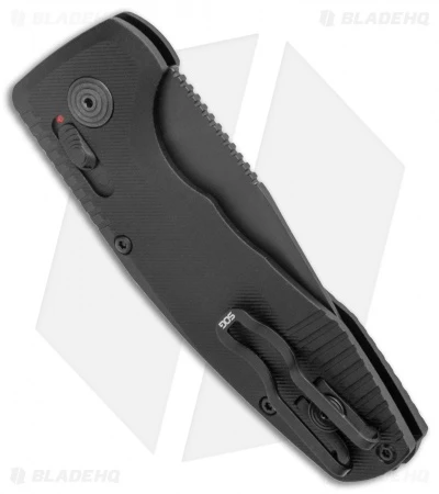 SOG Knives SOG-TAC AU Compact Automatic Knife Black (3" Black) 5 SOG Knives SOG-TAC AU Compact Automatic Knife Black (3" Black) - Image 3