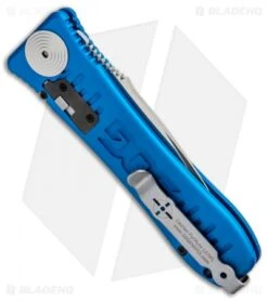 SOG Knives Spec Elite I Automatic Knife Blue (3.5" Satin) SE-51BU -Knife Sale Shop SOG Knives Spec Elite I Auto Blue Satin SE 51BU BHQ 92925 jr side