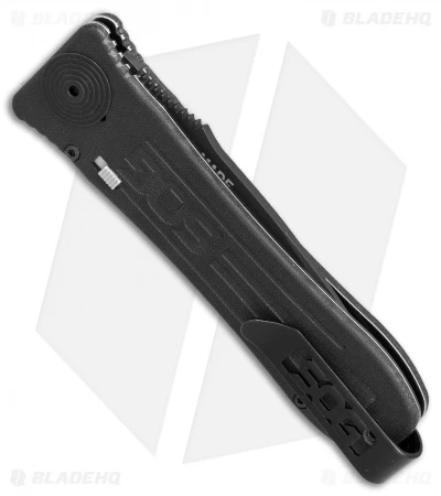 SOG Strat Ops Automatic Knife Black Canvas Micarta (3.5" Black) 5 SOG Strat Ops Automatic Knife Black Canvas Micarta (3.5" Black) - Image 3
