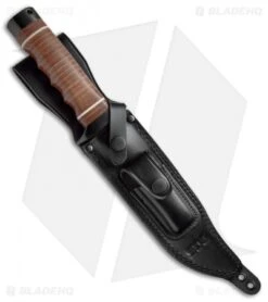 SOG Super SOG Bowie Fixed Blade Knife Leather (7.5" Black) SB1T-L -Knife Sale Shop SOG Super SOG Leather Black SOGSB1TL BHQ 67158 jr sheath