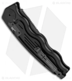 SOG-TAC Clip Point Automatic Knife (3.5" Black) ST-02 -Knife Sale Shop SOG TAC Clip Point Black ST 02 BHQ 7512 jr side