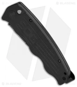SOG Tac Ops Automatic Knife Black Canvas Micarta (3.5" S35VN Black) -Knife Sale Shop SOG Tac Ops Auto Black Canvas Micarta Black TO1011 BX BHQ 52251 jr spine