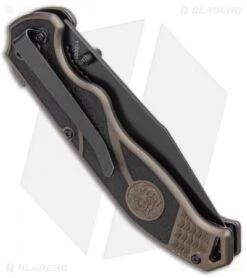 S&W SWAT II Thumb Stud Spring Assisted Knife (3.5" Black) -Knife Sale Shop SW SWAT II Thumb Stud Spring Assisted Knife Black BHQ 93637 kp side jr