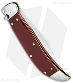 Schatt & Morgan Express #71 Automatic Knife Red Acrylic (4.25" Satin) 8 Schatt & Morgan Express #71 Automatic Knife Red Acrylic (4.25" Satin) -Knife Sale Shop Schatt Morgan Express 71 Red Acrylic BHQ 68897 jr side