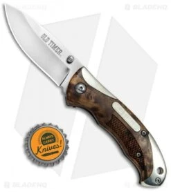 Old Timer Ironwood Spring Assisted Knife (2.75" Satin) 1084273 -Knife Sale Shop Schrade 900OT Ironwood SA Cap 1084273 BHQ 81274 jr bottlecap