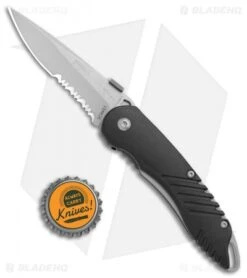 Schrade Extreme Survival Spring Assisted Knife Black ABS (3" BB Serr) SCHAS1 -Knife Sale Shop Schrade Extreme Survival Black ABS BB Serr SCHAS1 BHQ 71149 jr bottlecap 2