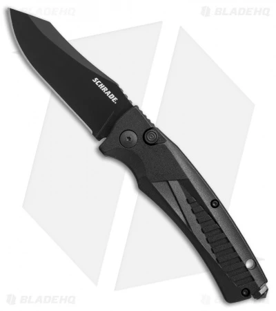 Schrade SC90 Automatic Knife Black Aluminum (3.25" Black) SC90B 3 Schrade SC90 Automatic Knife Black Aluminum (3.25" Black) SC90B