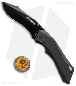 Schrade Shiznit MAGIC Spring Assisted Knife Black (3.375" Black) -Knife Sale Shop Schrade Shiznit MAGIC SA Black Black SCHA13B BHQ 61999 jr bottlecap