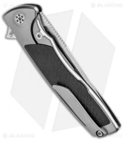 Sharp By Design Evo Typhoon Japanese Tanto Knife Carbon Fiber/Ti (3.75" Satin) -Knife Sale Shop Sharp By Design Evo Typhoon CF Inlay Japanese Tanto BHQ 93031 jr side