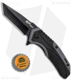 Smith & Wesson M&P Shield Spring Assisted Knife Gray (2.8" Blade) -Knife Sale Shop Smith and Wesson MP Shield SA Rubberized Black Gray Black BHQ 125124 jr bottlecap