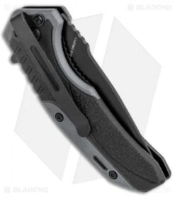 Smith & Wesson M&P Shield Spring Assisted Knife Gray (2.8" Blade) -Knife Sale Shop Smith and Wesson MP Shield SA Rubberized Black Gray Black BHQ 125124 jr side