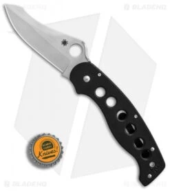 Spyderco A.T.R. 2 Compression Lock Knife Black G-10 (3.47 Satin) C70GP2 -Knife Sale Shop Spyderco ATR 2 Black G10 satin BHQ 50819 er bottlecap