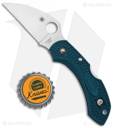 Spyderco Dragonfly 2 Lightweight Wharncliffe Knife Blue FRN (2.3" Satin) 6 Spyderco Dragonfly 2 Lightweight Wharncliffe Knife Blue FRN (2.3" Satin) - Image 4