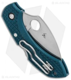 Spyderco Dragonfly 2 Lightweight Wharncliffe Knife Blue FRN (2.3" Satin) 8 Spyderco Dragonfly 2 Lightweight Wharncliffe Knife Blue FRN (2.3" Satin) -Knife Sale Shop Spyderco Dragonfly 2 Lightweight Wharncliffe Blue FRN Satin BHQ 121025 jr side