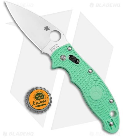 Spyderco Manix 2 M4 Lightweight Knife Mint Green (3.37" Satin) C101PJGR2 6 Spyderco Manix 2 M4 Lightweight Knife Mint Green (3.37" Satin) C101PJGR2 - Image 4