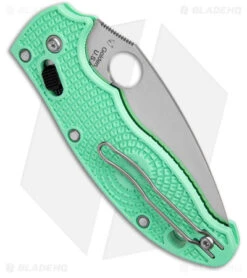 Spyderco Manix 2 M4 Lightweight Knife Mint Green (3.37" Satin) C101PJGR2 8 Spyderco Manix 2 M4 Lightweight Knife Mint Green (3.37" Satin) C101PJGR2 -Knife Sale Shop Spyderco Manix 2 M4 Lightweight Knife Mint Green Satin C101PJGR2 BHQ 180238 kc side
