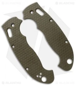 Spyderco Manix 2 XL Custom Honeycomb Pattern G10 Scales Allen Putman (OD Green)