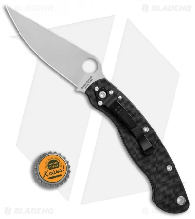 Spyderco Military Left-Hand Liner Lock Knife Black G-10 (4" Satin S30V) C36GPLE 7 Spyderco Military Left-Hand Liner Lock Knife Black G-10 (4" Satin S30V) C36GPLE - Image 5