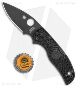 Spyderco Native 5 Lightweight Lockback Knife Black FRN (3" Black) C41PBBK5 -Knife Sale Shop Spyderco Native 5 Lightweight LB Black FRN Black C41PBBK5 BHQ 85186 jr BOTTLECAP
