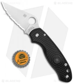 Spyderco Para 3 Lightweight Compression Lock Folding Knife Black FRN (3" Serr) 9 Spyderco Para 3 Lightweight Compression Lock Folding Knife Black FRN (3" Serr) -Knife Sale Shop Spyderco Para 3 Lightweight Compression Black FRN Serr C223SBK BHQ 93617 jr bottlecap