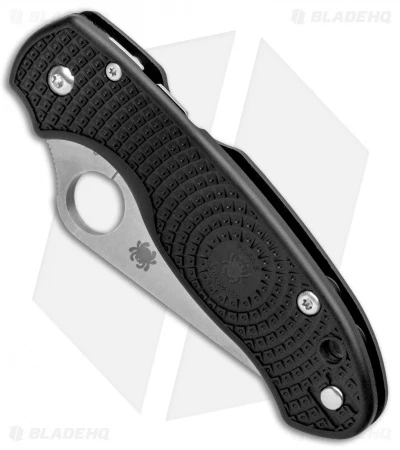 Spyderco Para 3 Lightweight Compression Lock Folding Knife Black FRN (3" Serr) 4 Spyderco Para 3 Lightweight Compression Lock Folding Knife Black FRN (3" Serr) - Image 2