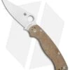 Spyderco Paramilitary 2 Knife Brown Micarta (3.4" Cru-Wear) C81MPCW2