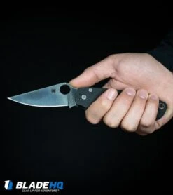 Spyderco Paramilitary 2 Knife Blue/Purple G-10 (3.4" Satin CPM-S110V) C81GPDBL2 -Knife Sale Shop Spyderco Paramilitary 2 Knife G 10 Satin S30V C81GP2 BHQ 7920 kp in hand web