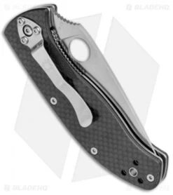 Spyderco Tenacious Folding Knife Carbon Fiber/G-10 (3.375" Satin Serr) C122CFPS -Knife Sale Shop Spyderco Tenacious CF G 10 Satin Serr C122CFPS BHQ 76660 jr side