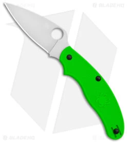 Spyderco UK Pen Knife Salt Slip Joint Green FRN (2.9" Satin LC200N) C94PGR