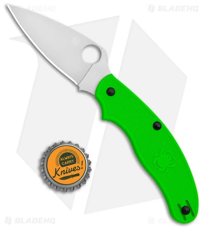 Spyderco UK Pen Knife Salt Slip Joint Green FRN (2.9" Satin LC200N) C94PGR 6 Spyderco UK Pen Knife Salt Slip Joint Green FRN (2.9" Satin LC200N) C94PGR - Image 4
