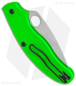 Spyderco UK Pen Knife Salt Slip Joint Green FRN (2.9" Satin LC200N) C94PGR 8 Spyderco UK Pen Knife Salt Slip Joint Green FRN (2.9" Satin LC200N) C94PGR -Knife Sale Shop Spyderco UK Pen Knife Salt SJ Green FRN Satin BHQ 145696 jr side