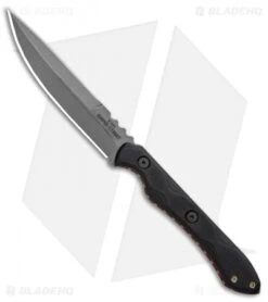 TOPS Knives Rapid Strike D/E Fixed Blade Knife Black G-10 (4.1" Black SW)