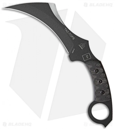 TOPS Knives TOPS TAC-TOPS Karambit Fixed Blade Knife Micarta (6.2" Black) Rocky Mountain TRD 3 TOPS Knives TOPS TAC-TOPS Karambit Fixed Blade Knife Micarta (6.2" Black) Rocky Mountain TRD