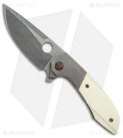 TuffKnives Geoff Blauvelt Custom Catalyst V Knife Westinghouse Micarta (Acid SW)