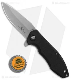 V Nives Scuff Liner Lock Knife Black FRN (2.8" Stonewash) -Knife Sale Shop V Nives Scuff Black FRN SW BHQ 82873 er bottlecap