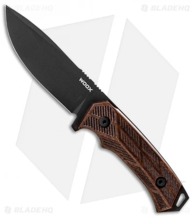 WOOX Rock62 Fixed Blade Knife Engraved Walnut Wood (4.5" Black) 3 WOOX Rock62 Fixed Blade Knife Engraved Walnut Wood (4.5" Black)