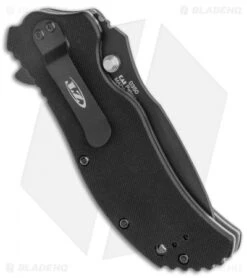 Zero Tolerance 0350 A/O Knife Hyena Brown G-10 (3.25" Black) -Knife Sale Shop Zero Tolerance LL Black Tan Black jr side