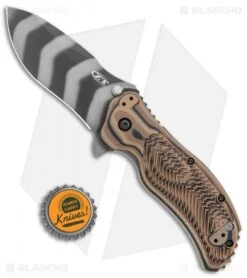Zero Tolerance 0350 A/O Knife Hyena Brown G-10 (3.25" Tiger Stripe) 11 Zero Tolerance 0350 A/O Knife Hyena Brown G-10 (3.25" Tiger Stripe) -Knife Sale Shop Zero Tolerance LL Yyena Brown Zebra Blade BHQ 135425 jr bottlecap5D